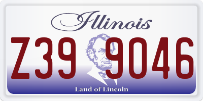 IL license plate Z399046