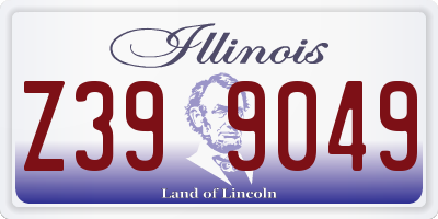 IL license plate Z399049