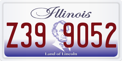 IL license plate Z399052