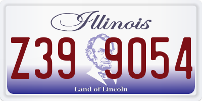 IL license plate Z399054