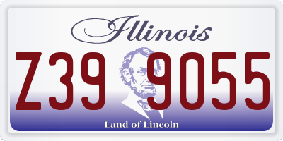 IL license plate Z399055
