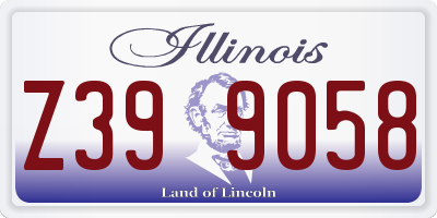IL license plate Z399058