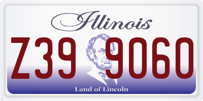 IL license plate Z399060