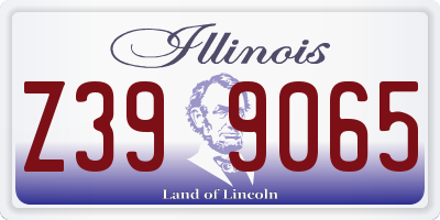 IL license plate Z399065
