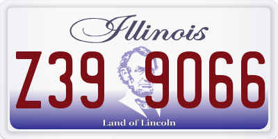 IL license plate Z399066