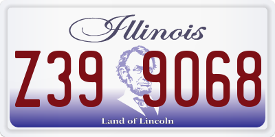IL license plate Z399068
