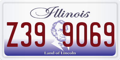 IL license plate Z399069