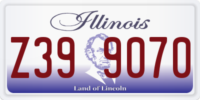 IL license plate Z399070
