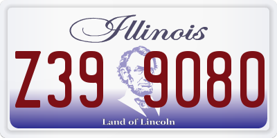 IL license plate Z399080