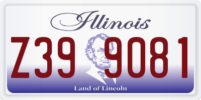 IL license plate Z399081
