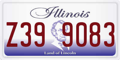 IL license plate Z399083