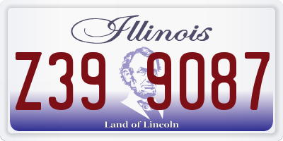 IL license plate Z399087