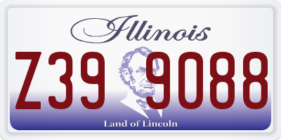 IL license plate Z399088