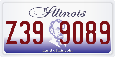 IL license plate Z399089