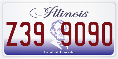 IL license plate Z399090