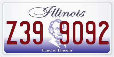 IL license plate Z399092