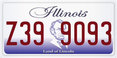 IL license plate Z399093