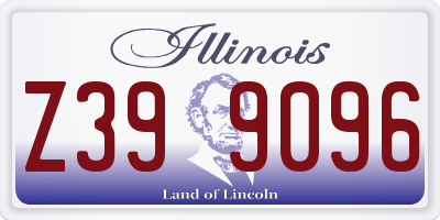 IL license plate Z399096