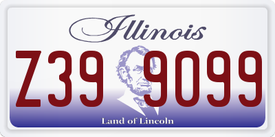 IL license plate Z399099
