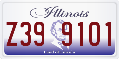 IL license plate Z399101