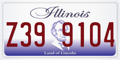 IL license plate Z399104