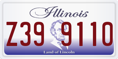 IL license plate Z399110