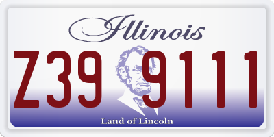 IL license plate Z399111