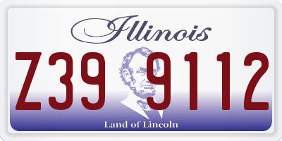IL license plate Z399112