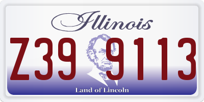 IL license plate Z399113
