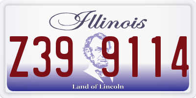 IL license plate Z399114