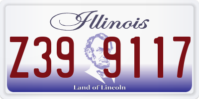 IL license plate Z399117
