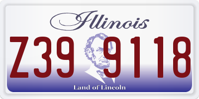 IL license plate Z399118