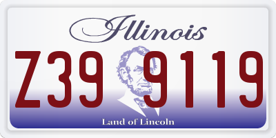 IL license plate Z399119