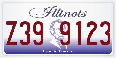 IL license plate Z399123