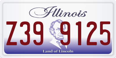 IL license plate Z399125