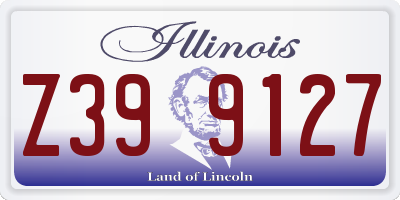 IL license plate Z399127