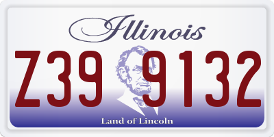 IL license plate Z399132