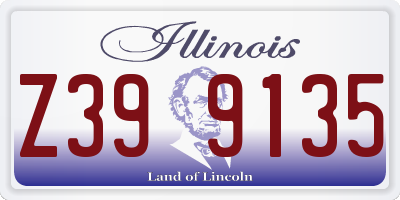 IL license plate Z399135