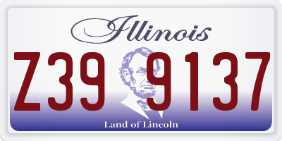 IL license plate Z399137