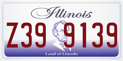 IL license plate Z399139