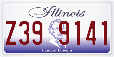 IL license plate Z399141