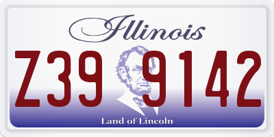 IL license plate Z399142