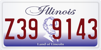 IL license plate Z399143
