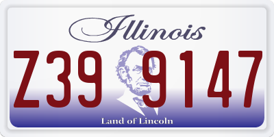 IL license plate Z399147