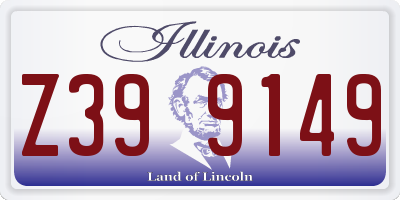 IL license plate Z399149
