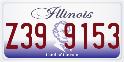 IL license plate Z399153