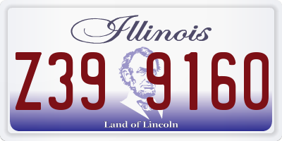 IL license plate Z399160
