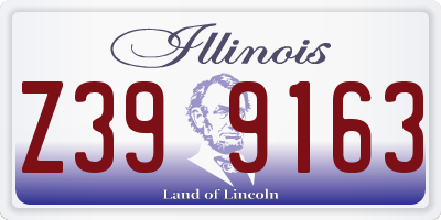 IL license plate Z399163