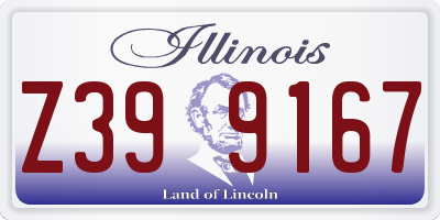 IL license plate Z399167