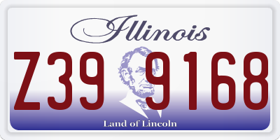 IL license plate Z399168